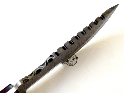 Best Damascus Tracker Knife Custom Handmade Damascus Steel Knife 1550 - Image 3