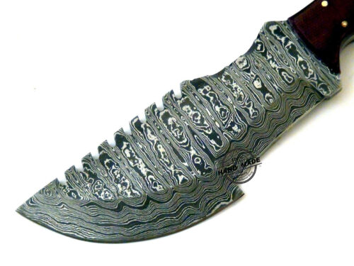 Best Damascus Tracker Knife Custom Handmade Damascus Steel Knife 1550 - Image 4