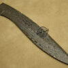 Blank Blade Damascus Bowie Knife Custom Handmade Damascus Steel Hunting Blank Blade Bowie Knife 1475