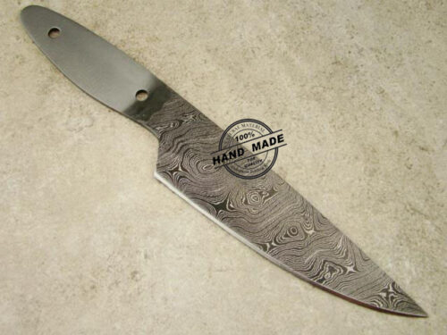 Blank Blade Damascus Kitchen Chef's Knife Custom Handmade Damascus Steel Kitchen Chef's Knife 1470