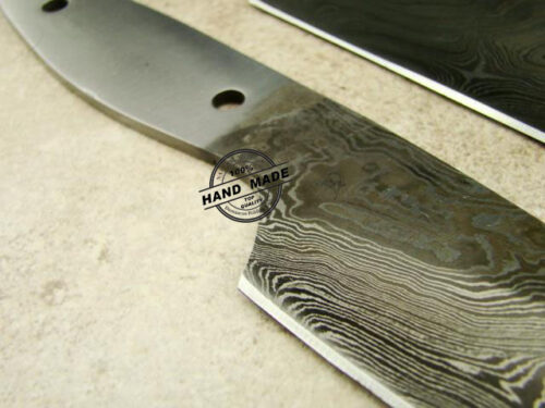 Lot Of 2 PCs Professional Chef Knife Blank Blade Custom Handmade Damascus Steel Professional Kitchen Blank Blade Knife 1471 - Image 4