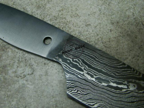 Blank Blade Damascus Kitchen Chef's Custom Handmade Damascus Steel Kitchen Chef's Blank Blade Knife 1469 - Image 4