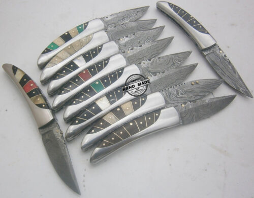 10 PCs Damascus Folding