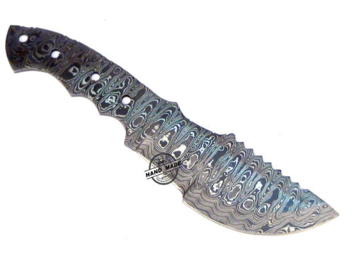 Blank Blade Damascus Tracker Knife