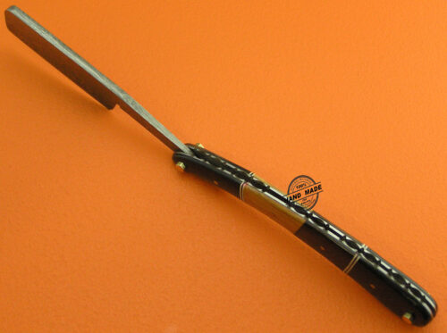 New Damascus Folding Razor Custom Handmade Damascus Steel Wet Shaving - Image 6