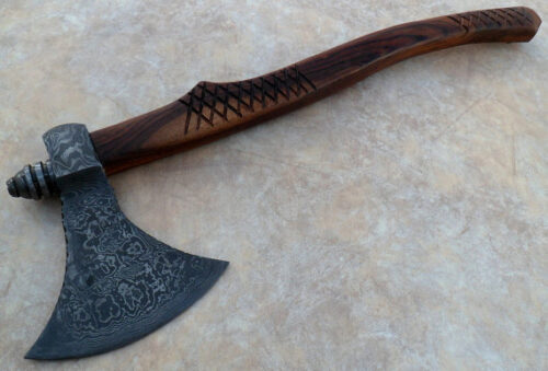 Damascus Steel Solid Axe