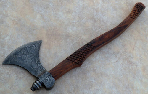 Damascus Steel Solid Axe