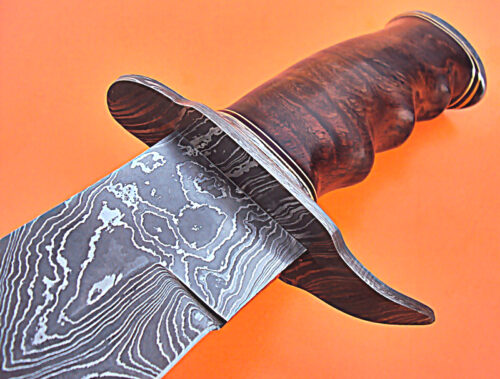 21 Inch Long Damascus Sword Custom Handmade Damascus Steel Swords - Image 4