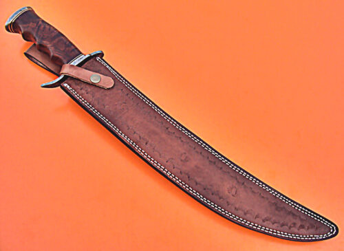 21 Inch Long Damascus Sword Custom Handmade Damascus Steel Swords - Image 6