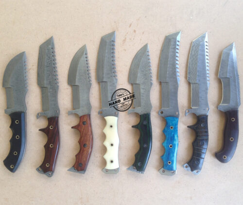 Damascus Tracker Knives