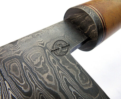 Damascus Chef Knives Set Custom Handmade Damascus Steel Kitchen Chef Set With Exotic Wood Handle 1726 - Image 5