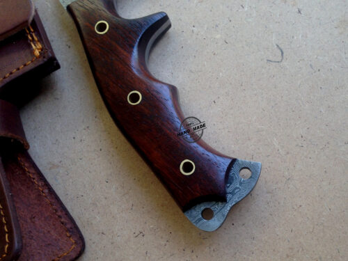 Damascus Tanto Tracker Knife Custom Handmade Damascus Tracker Knife - Image 6