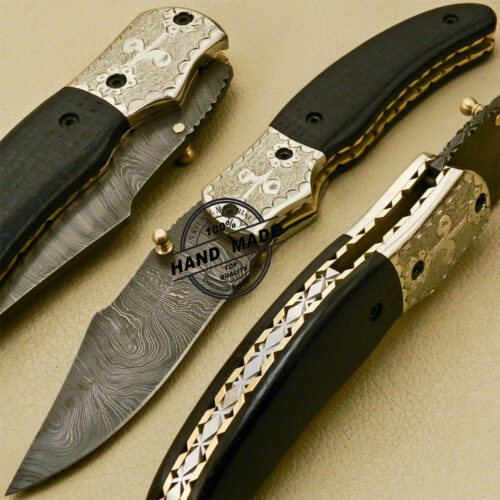 Damascus Folding Knife