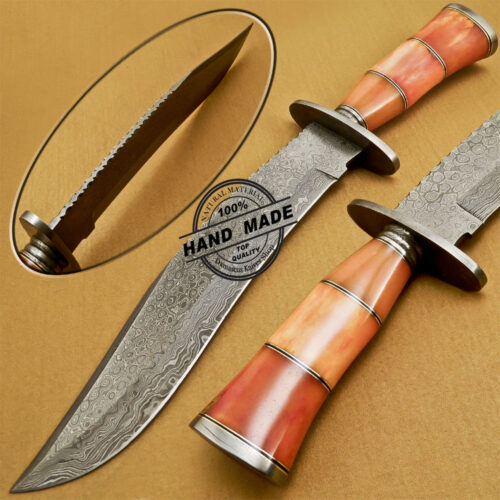 Damascus Bowie Knife