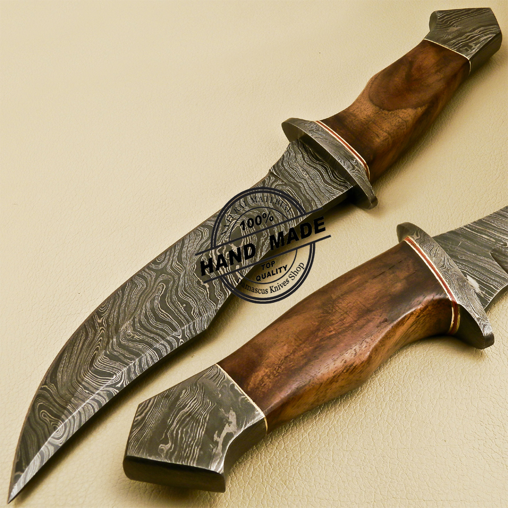 Damascus Bowie Knife