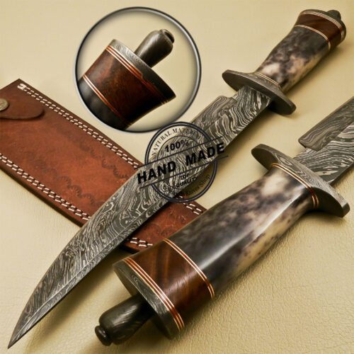 Damascus Bowie Knife