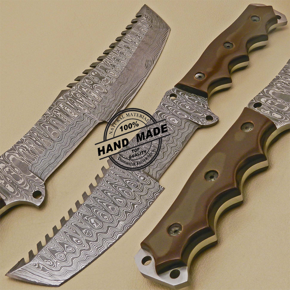 Damascus Tracker Knife