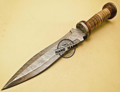 Damascus Dagger Knife Custom Handmade Damascus Steel Knife 867 - Image 3
