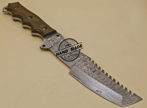 Damascus Tracker Knife Custom Handmade Damascus Knife 850 - Image 4