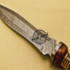 Damascus Dagger Knife Custom Handmade Damascus Steel Knife 867 - Image 7
