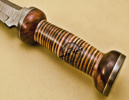 Damascus Dagger Knife Custom Handmade Damascus Steel Knife 867 - Image 8