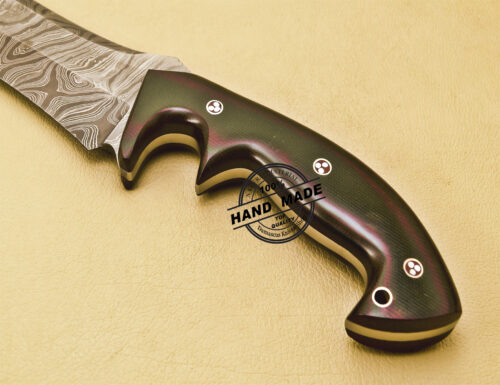 Damascus Bowie Knife Custom Handmade Damascus Steel Hunting Knife 872 - Image 9