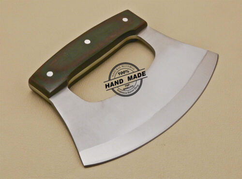 Ulu Kitchen Knife Custom Handmade Stainless Steel Ulu Kitchen Chef Knife With Mictra Handle 829 - Image 4