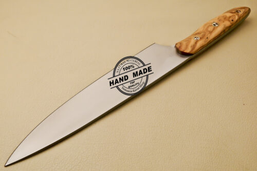 Kitchen Knife Custom Handmade Stainless Steel Kitchen Chef Knife With Cow Handle 838 - Image 4