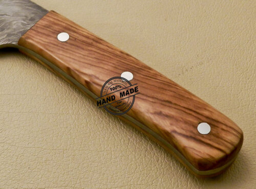 Damascus Bread Kitchen Cake Knife Custom Handmade Damascus Steel Knife 827 - Image 7