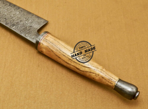 Damascus Chef Knife Custom Handmade Damascus Kitchen Chef Knife With Exotic Wood Handle 823 - Image 7