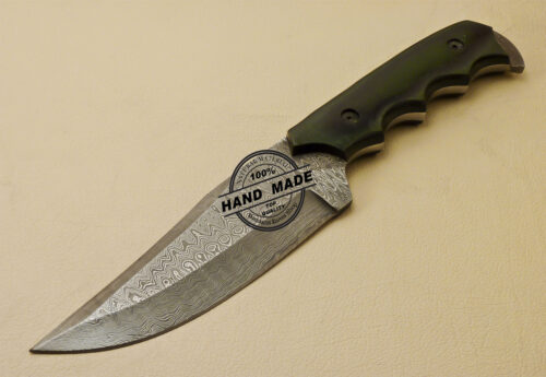 Damascus Skinner Knife Custom Handmade Damascus Steel Hunting Damascus Skinner Knife With Mictra Handle 842 - Image 3