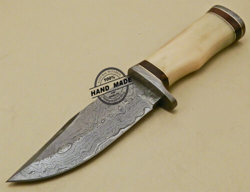Damascus Skinner Knife Custom Handmade Damascus Steel Knife 856 - Image 3