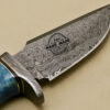 Damascus Skinner Knife Custom Handmade Damascus Steel Skinner Knife With Colored Bone Handle 861 - Image 7