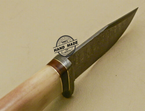 Damascus Skinner Knife Custom Handmade Damascus Steel Knife 856 - Image 7