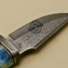 Damascus Skinner Knife Custom Handmade Damascus Steel Skinner Knife With Colored Bone Handle 861 - Image 8
