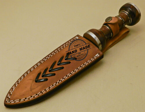 Dagger Knife Custom Handmade Stainless Steel Hunting Dagger Knife With Rose Wood Handle 860 - Image 9