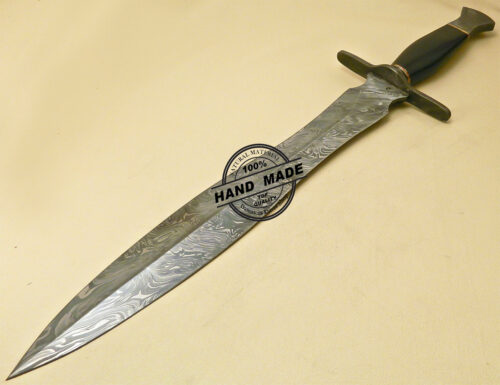 Damascus Sword Custom Handmade Damascus Steel Sword 870 - Image 3