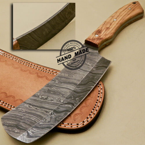 Damascus Butchers Knife