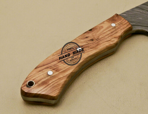 Damascus Butchers Knife Custom Handmade Damascus Steel Kitchen Knife 905 - Image 8