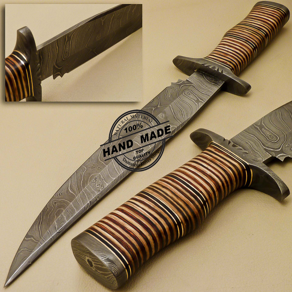 Damascus Bowie Knife