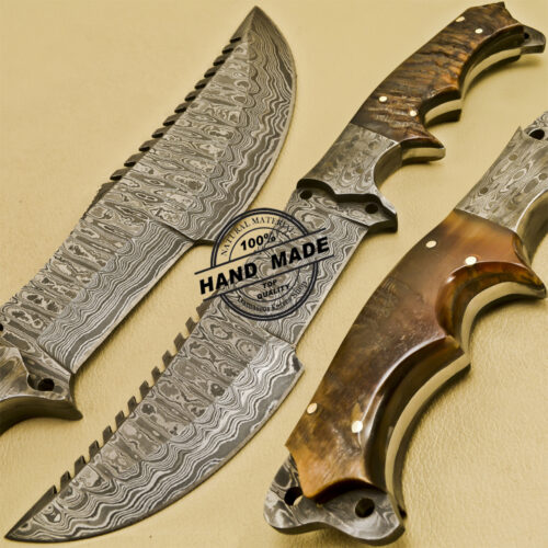 Damascus Tracker Knife