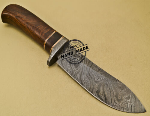 Damascus Skinner Knife Custom Handmade Damascus Steel Hunting Knife 899 - Image 2