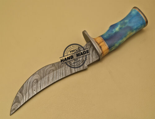 Damascus Skinner Knife Fixed Blade Handmade Damascus Steel Knife 901 - Image 3