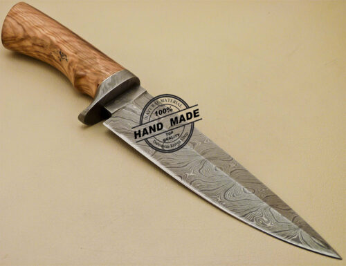 Damascus Skinner Knife Fixed Blade Handmade Damascus Steel Knife 892 - Image 5