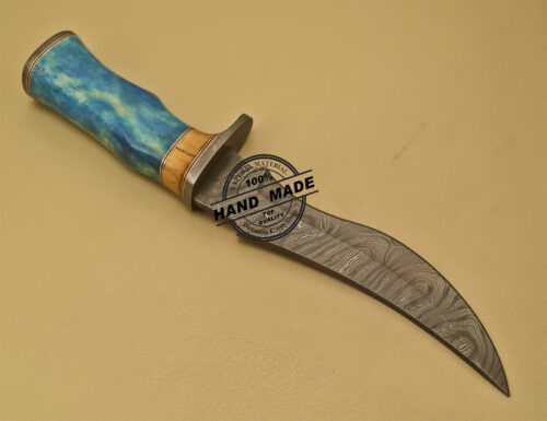 Damascus Skinner Knife Fixed Blade Handmade Damascus Steel Knife 901 - Image 4