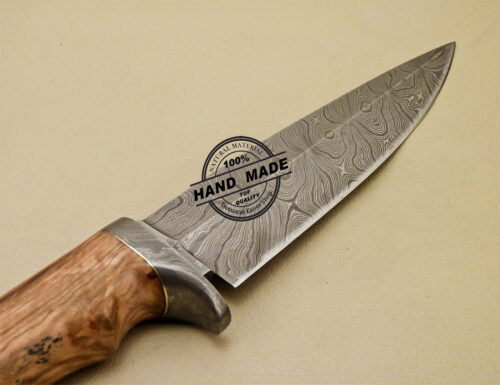 Damascus Skinner Knife Fixed Blade Handmade Damascus Steel Knife 892 - Image 6