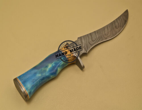 Damascus Skinner Knife Fixed Blade Handmade Damascus Steel Knife 901 - Image 6