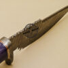 Damascus Skinner Knife Custom Handmade Damascus Steel Hunting Knife With Colored Bone Handle 894 - Image 8