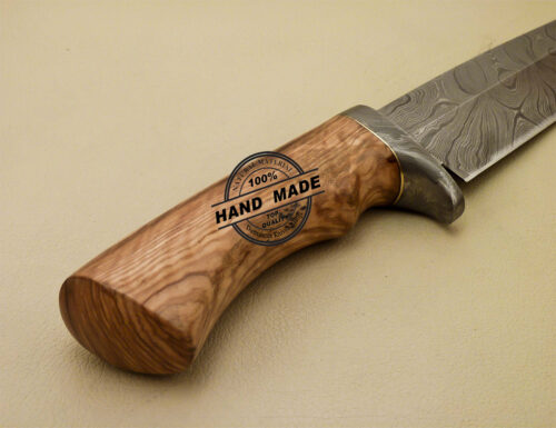 Damascus Skinner Knife Fixed Blade Handmade Damascus Steel Knife 892 - Image 9