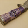 Damascus Skinner Knife Custom Handmade Damascus Steel Hunting Knife With Colored Bone Handle 894 - Image 9